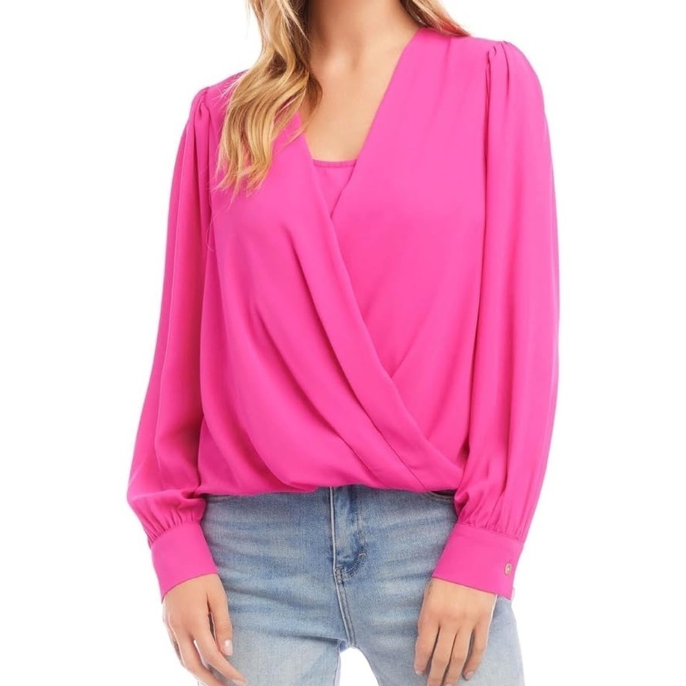 Elegant Karen Kane light and flowy Pink Women's Blouse